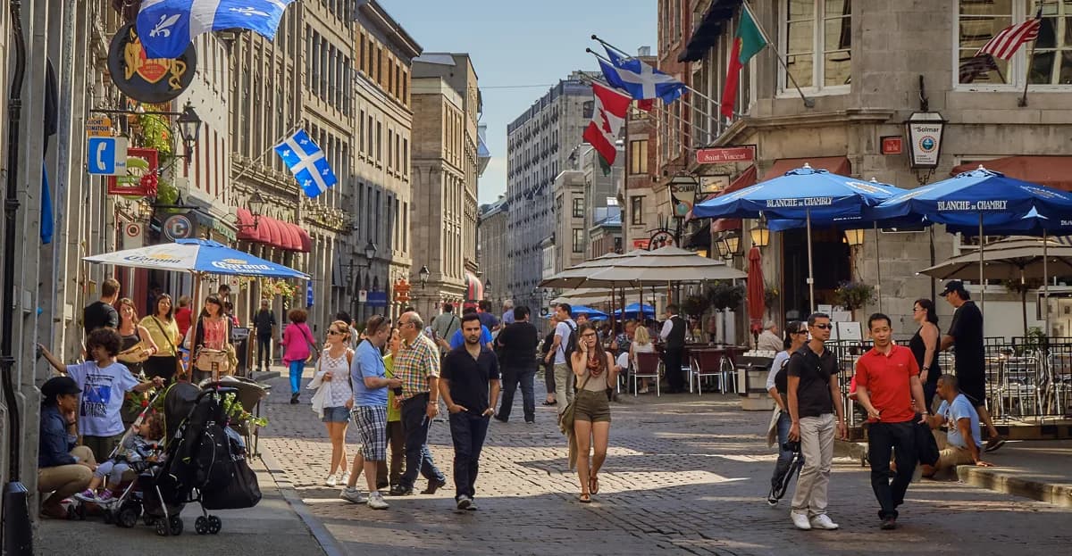 Old Montreal and Rue Saint-Paul in Montreal