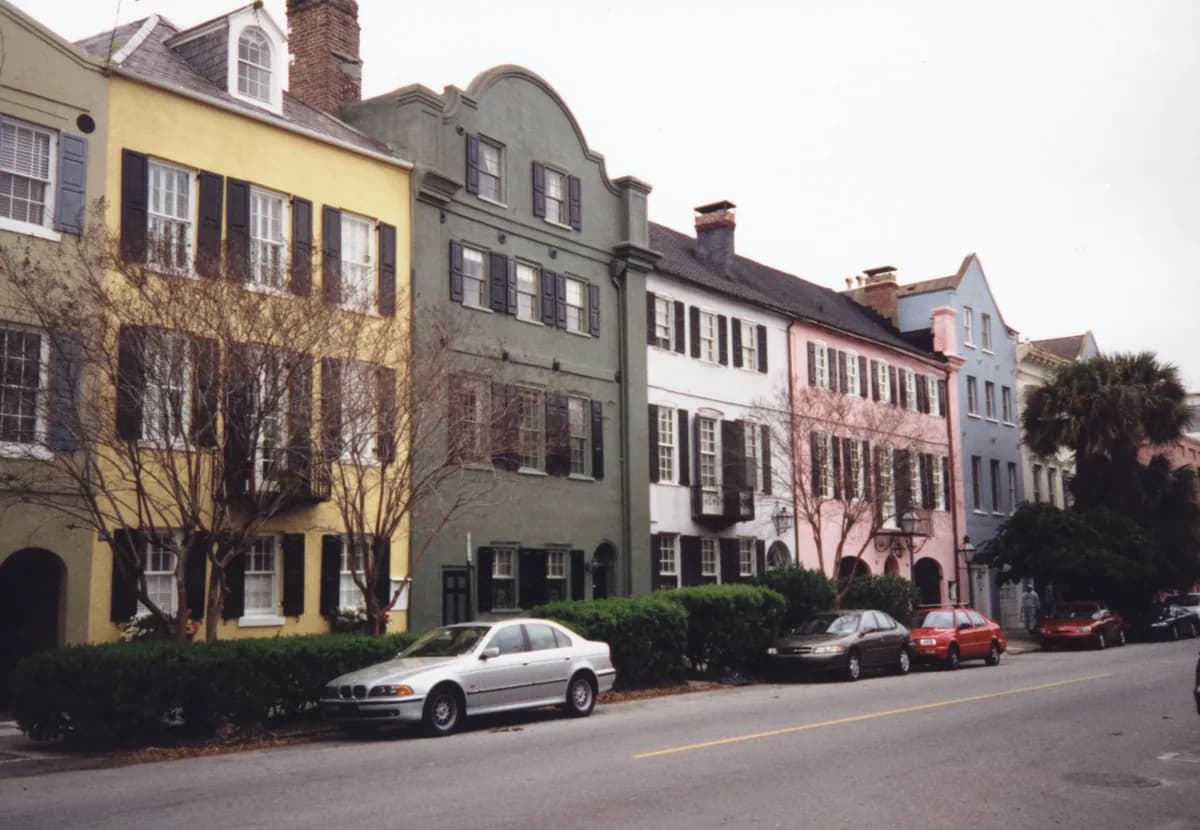Rainbow Row in Charleston