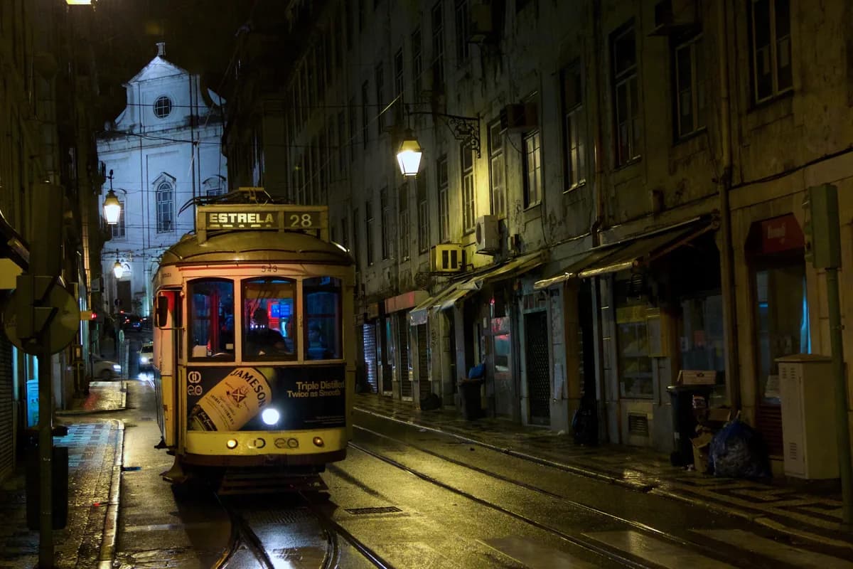 Ride Tram 28 in Lisbon