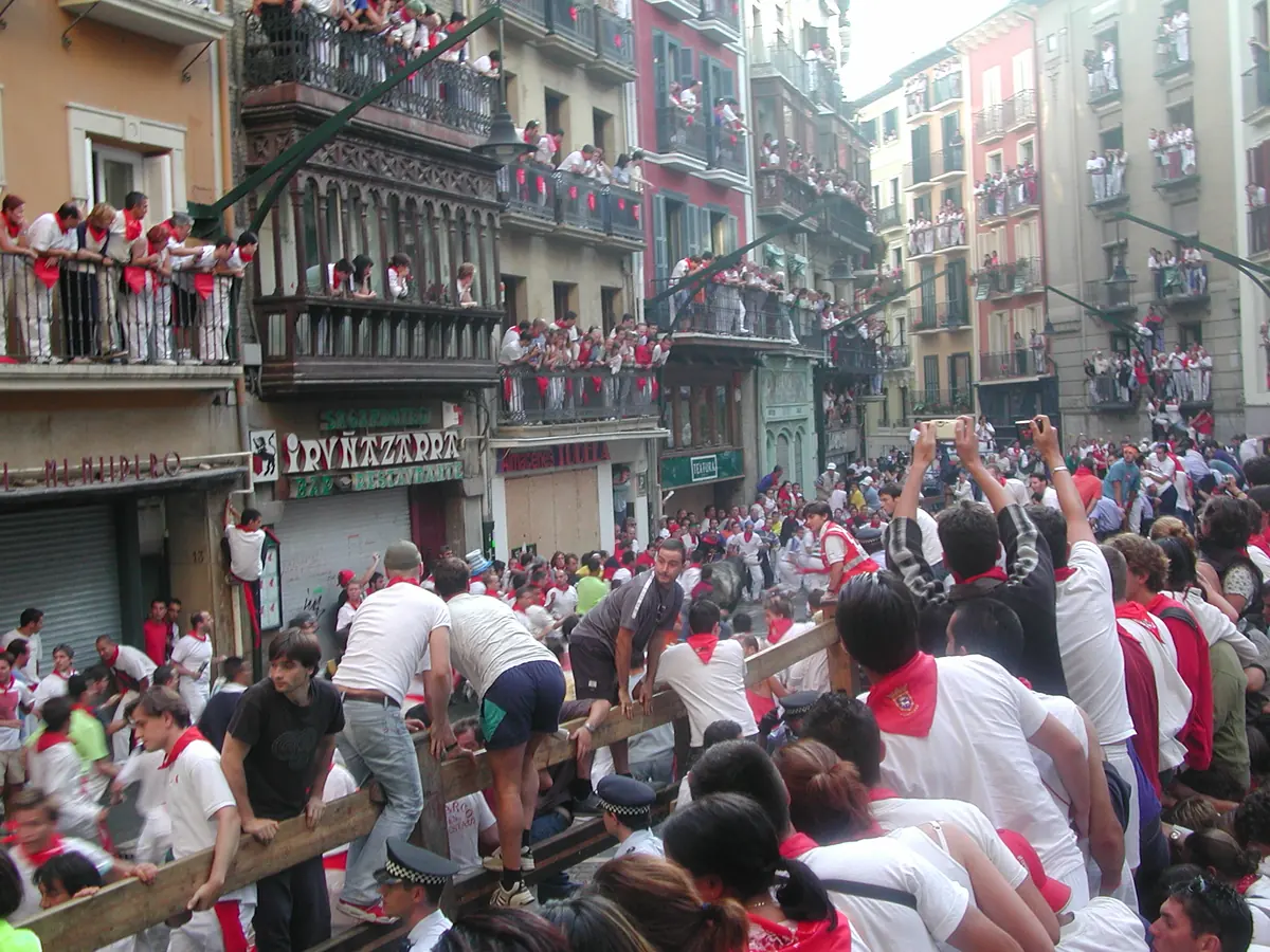 San Fermín (running of the bulls) in Spain