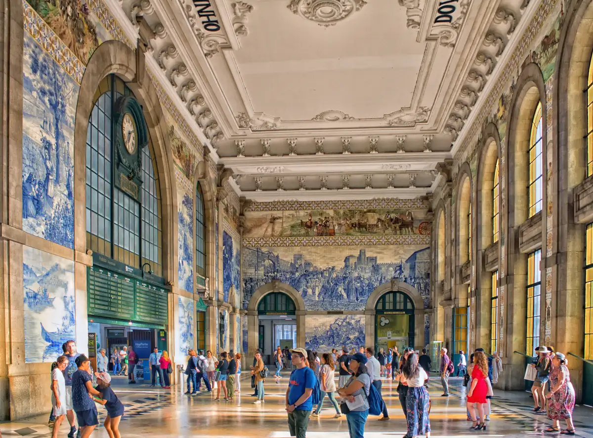 Sao Bento railway station in Porto