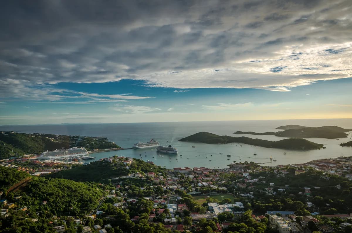 St Thomas cruise port, US Virgin Islands