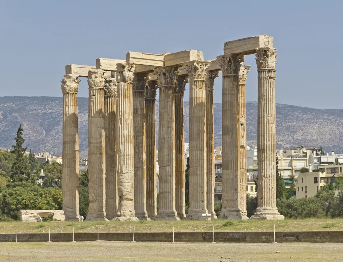 Temple of Olympian Zeus in Athens