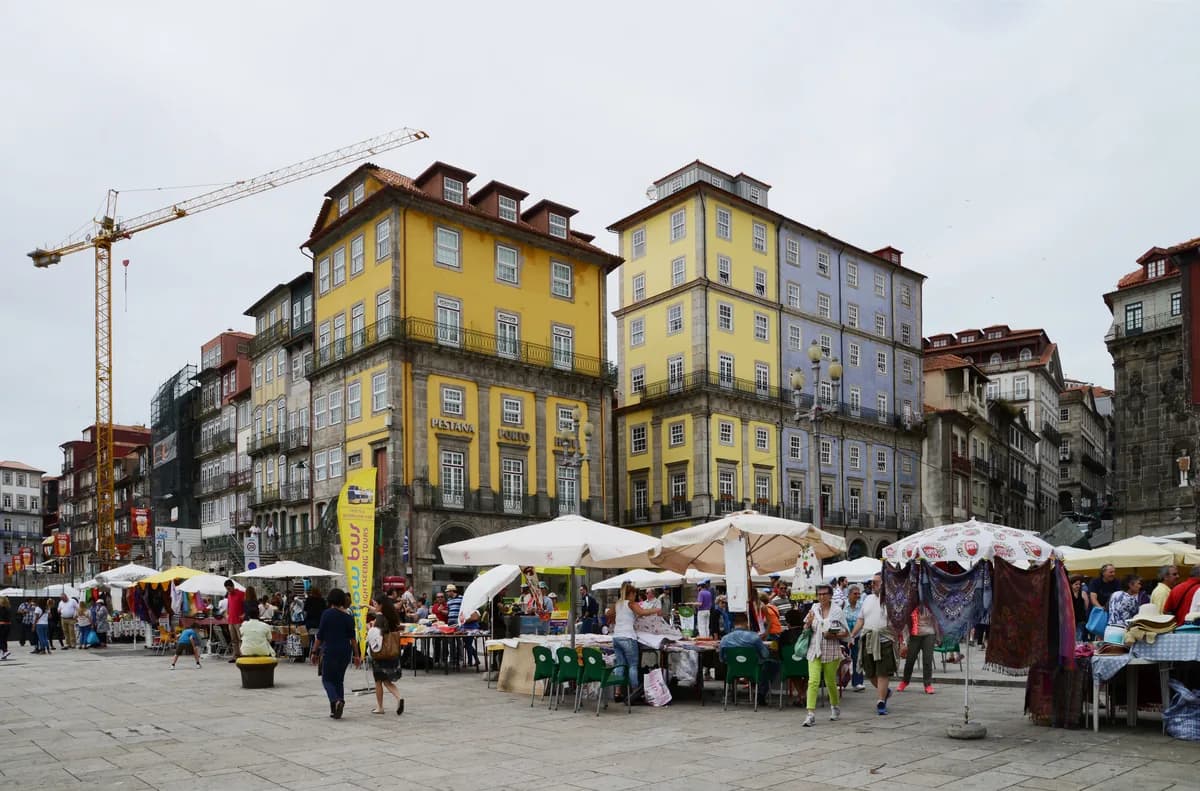 The Ribeira district in Porto