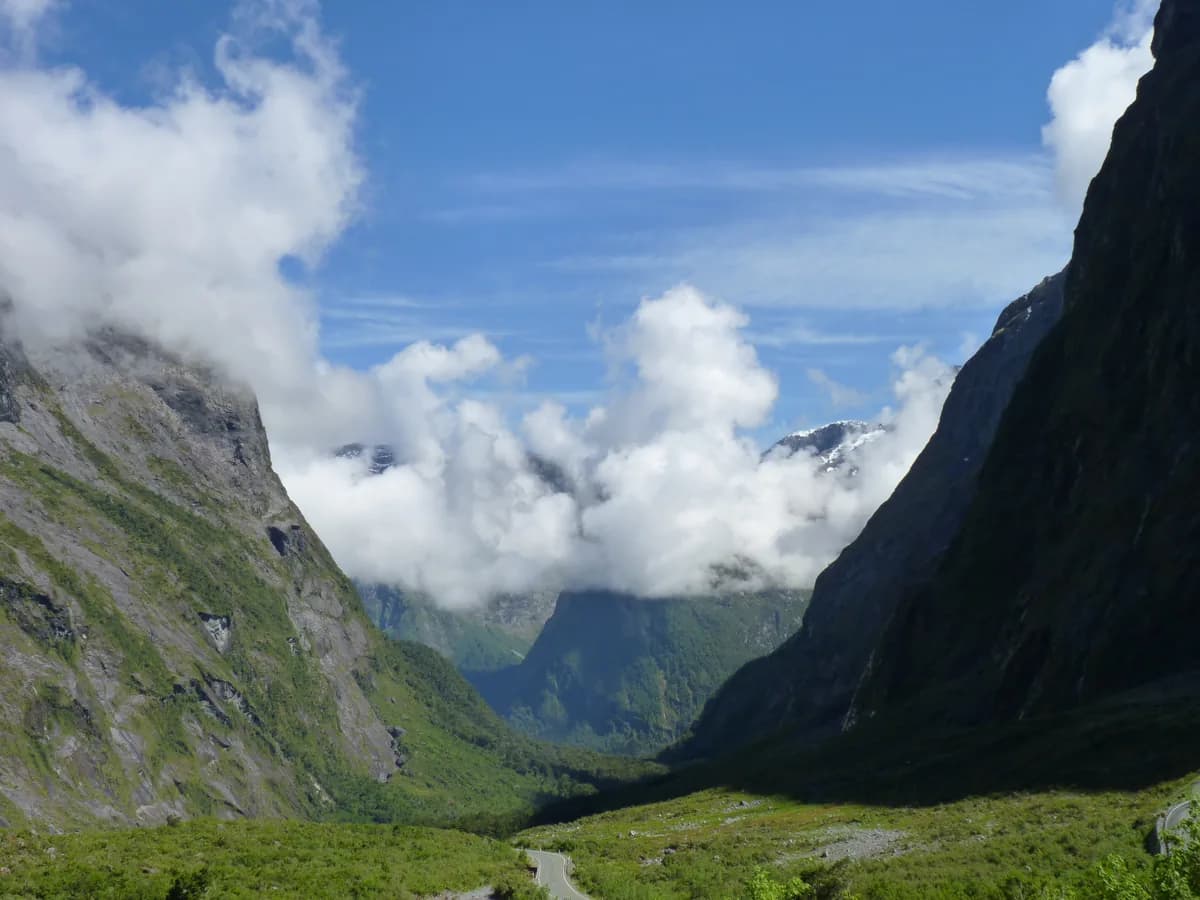 The road to Milford Sound, New Zealand