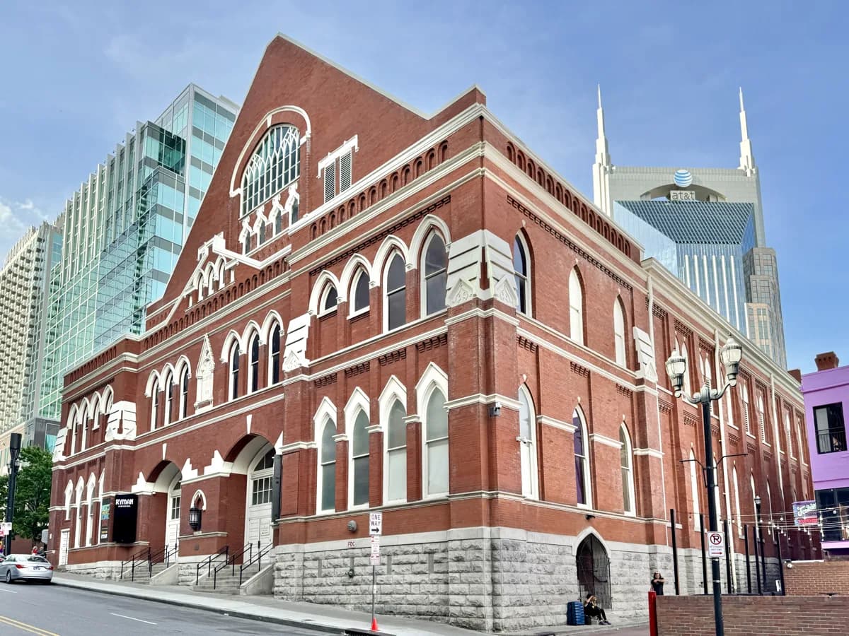 The Ryman Auditorium in Nashville