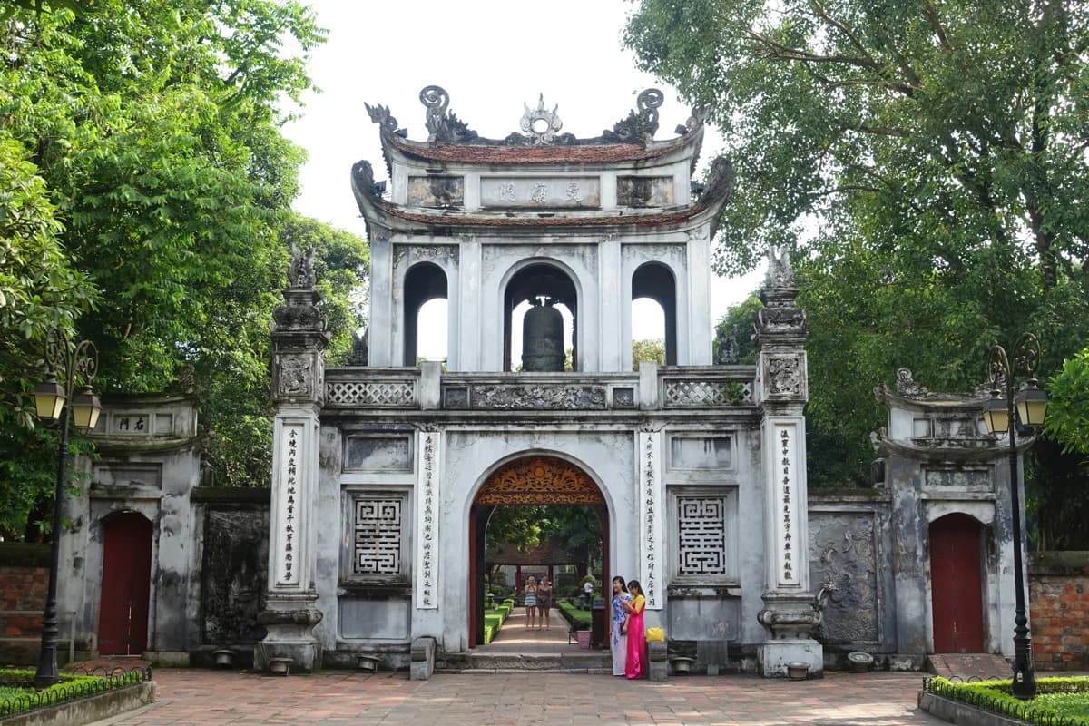 The Temple of Literature in Hanoi