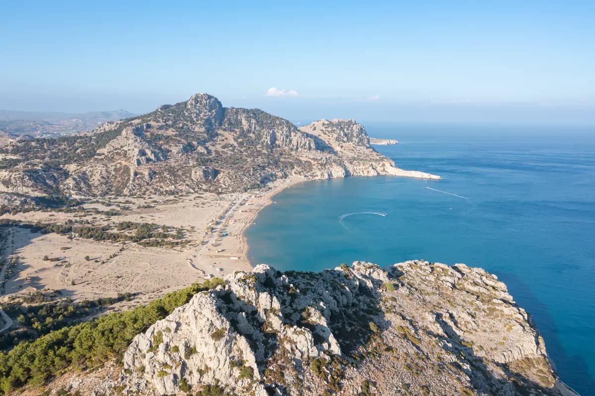 Tsambika Beach in Rhodes