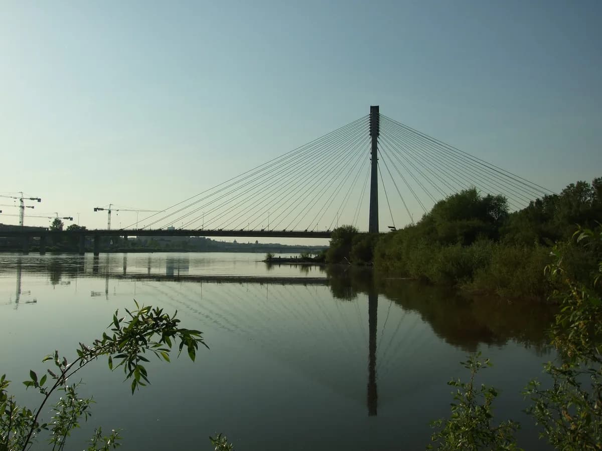 Vistula riverbank in Warsaw