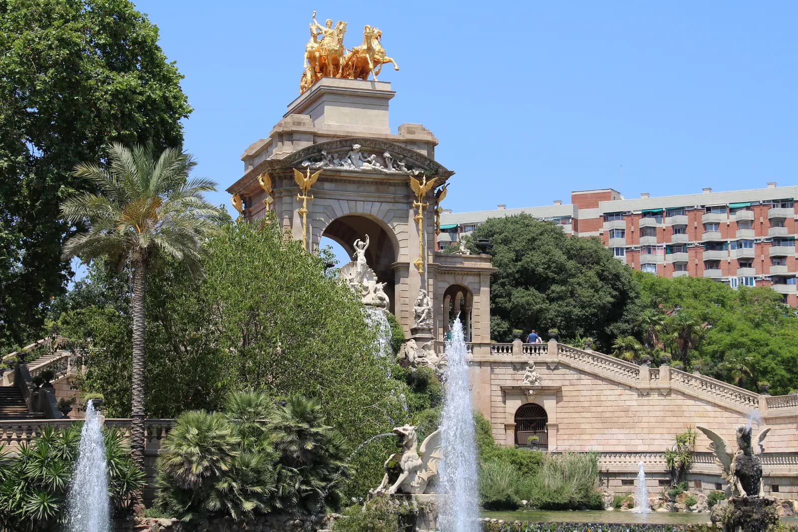 The Cascada fountain in Parc de la Ciutadella, Barcelona, nine minutes on foot from El Born