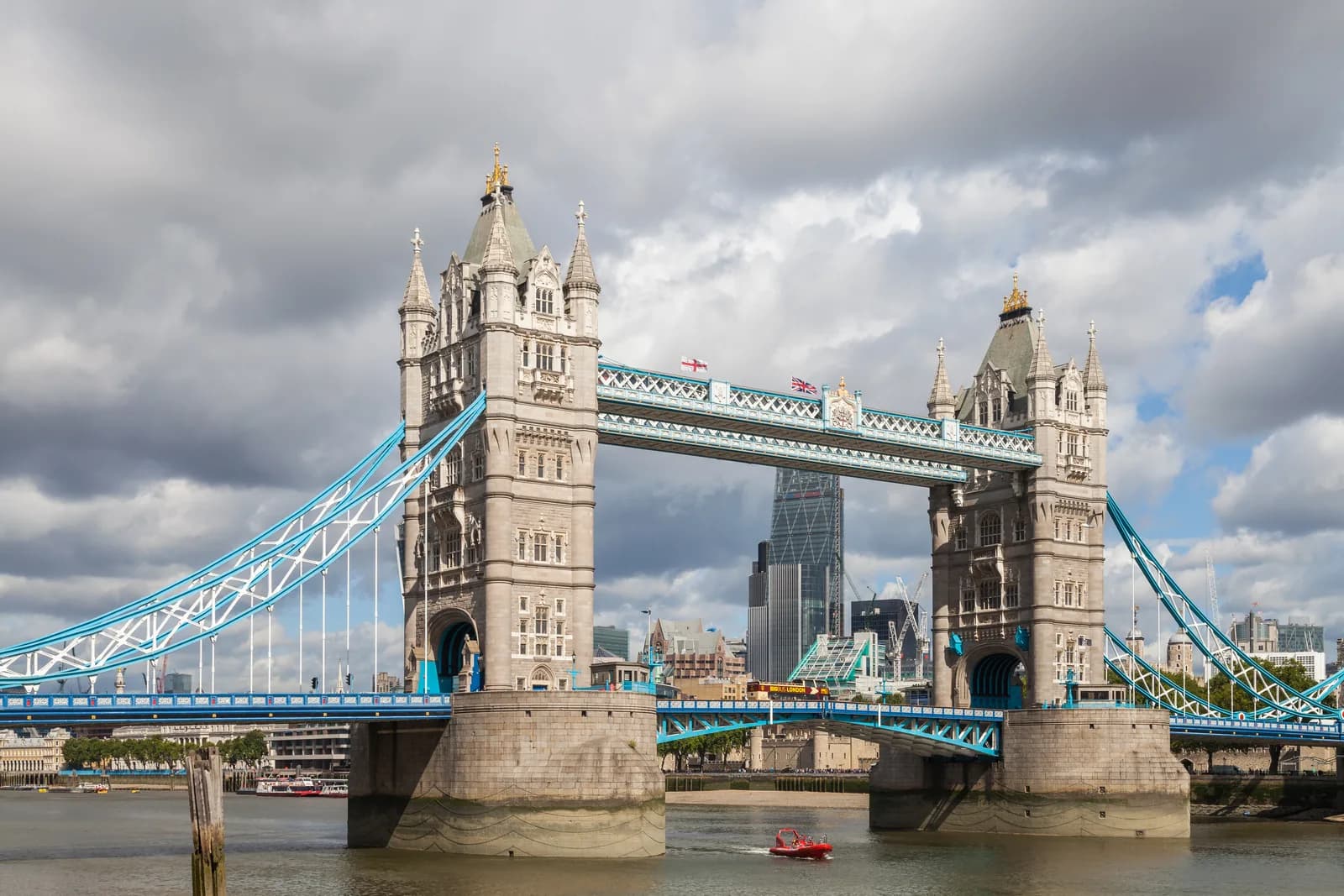 Tower Bridge over the River Thames in London