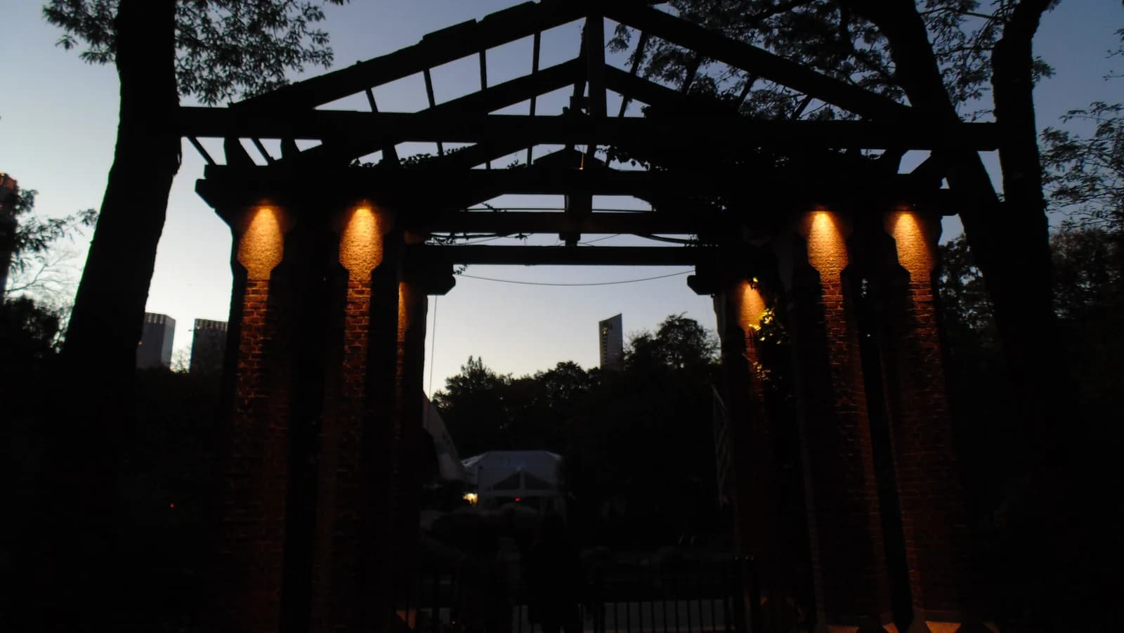 An enclosure and visitors at the Central Park Zoo in New York