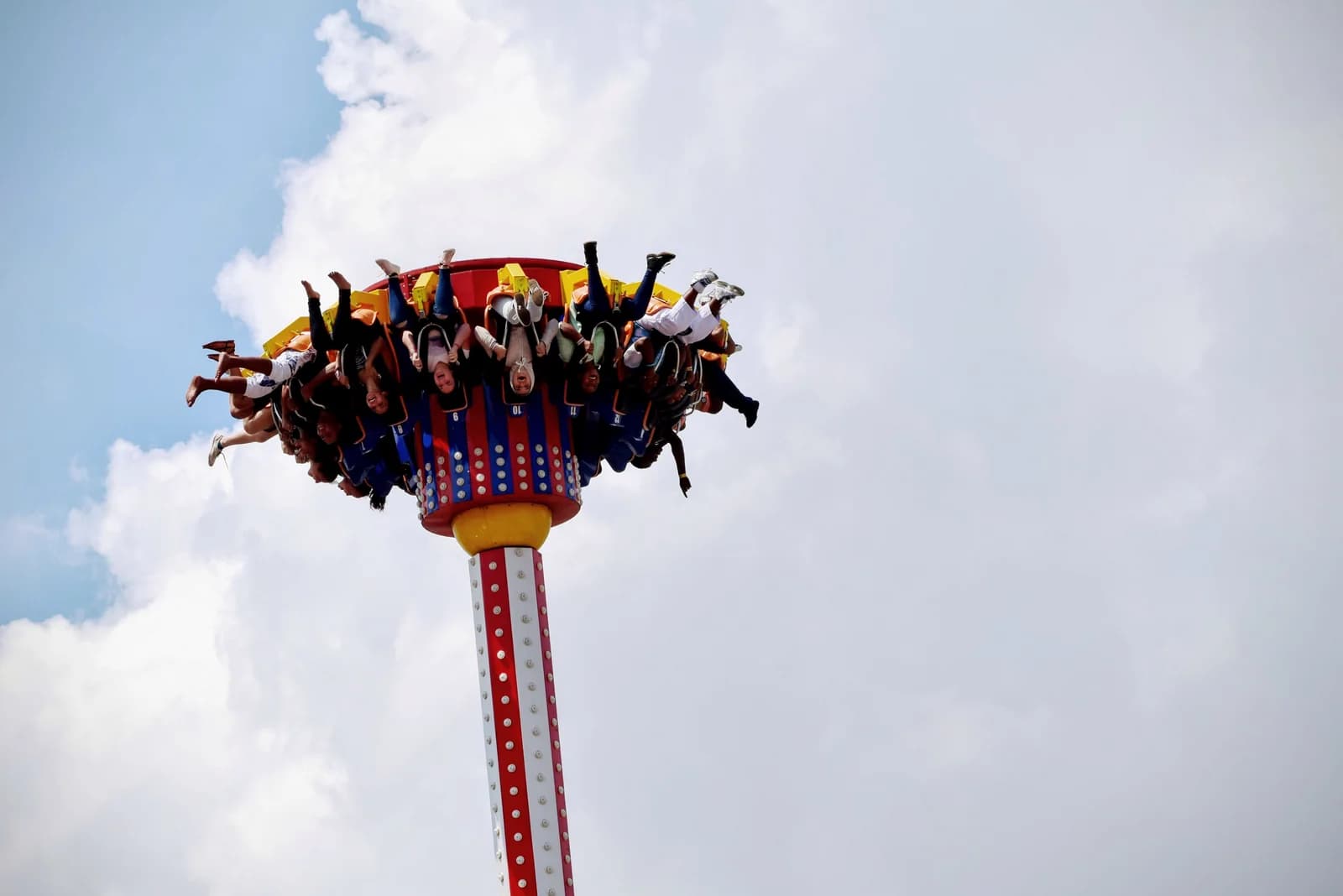The beach and amusement rides at Coney Island in Brooklyn
